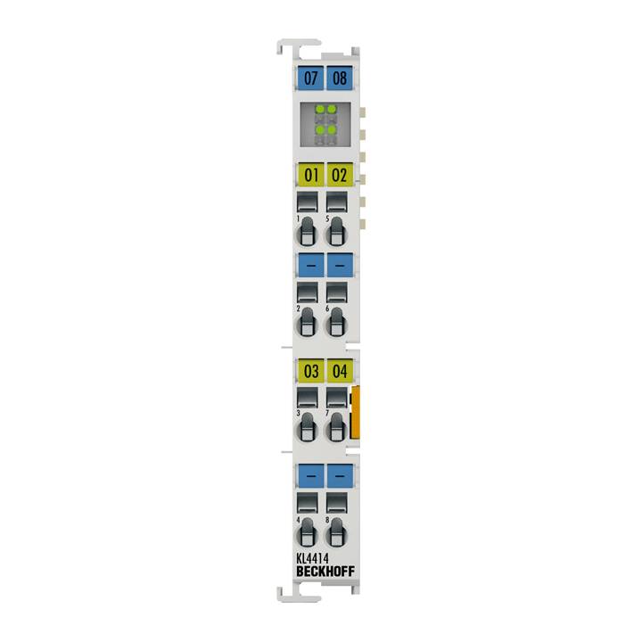 Beckhoff KL4414, Busklemme, 4-Kanal-Analog-Ausgang, Strom, 0…20 mA, 12 Bit, single-ended-0