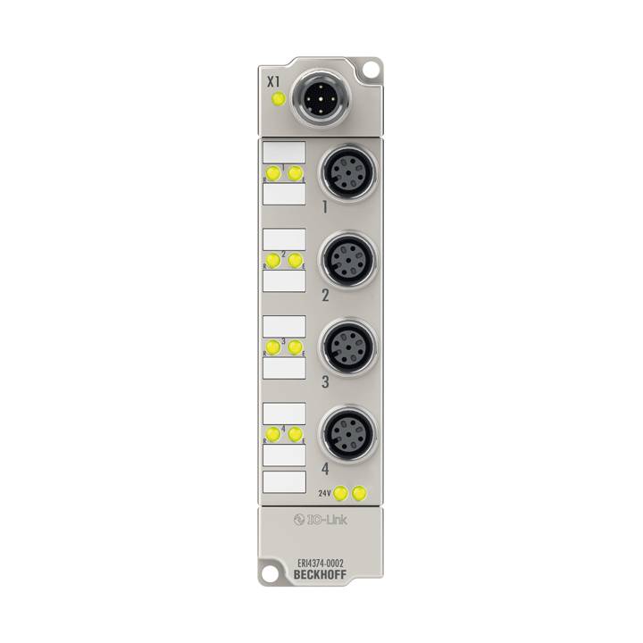 Beckhoff ERI4374-0002, IO-Link-Box, 2-Kanal-Analog-Eingang+2-Kanal-Analog-Ausgang, Multifunktion, ±10 V, 0/4…20 mA-0
