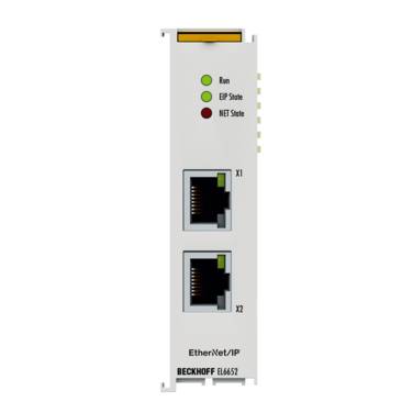 Beckhoff EL6652-0010, EtherCAT-Klemme, 2-Port-Kommunikations-Interface, EtherNet/IP™, Adapter