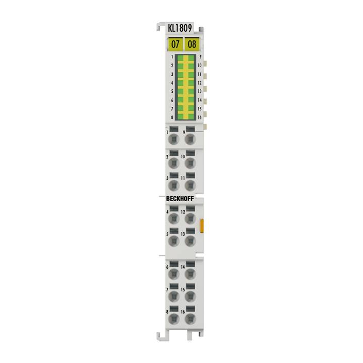 Beckhoff KL1809, Busklemme, 16-Kanal-Digital-Eingang, 24V DC, 3 ms-0