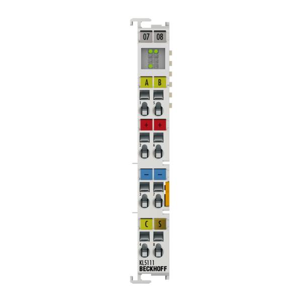 Beckhoff KL5111, Busklemme, 1-Kanal-Encoder-Interface, inkremental, 24V DC HTL, 250kHz