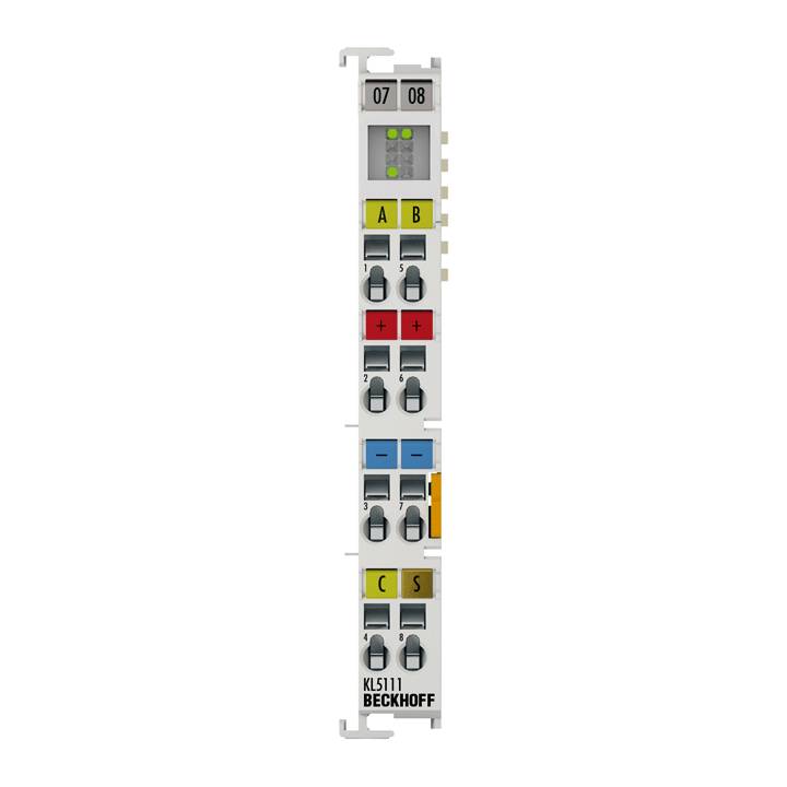 Beckhoff KL5111, Busklemme, 1-Kanal-Encoder-Interface, inkremental, 24V DC HTL, 250kHz-0