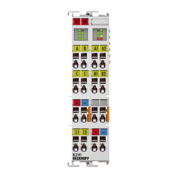 Beckhoff KL2541, Busklemme, 1-Kanal-Motion-Interface, Schrittmotor, 48V DC, 5A, mit Inkremental-Encoder