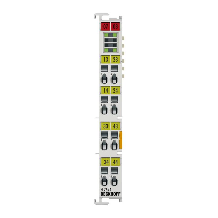 Beckhoff EL2624, EtherCAT-Klemme, 4-Kanal-Relais-Ausgang, 125 V AC, 30V DC, 0,5A AC, 2 A DC-0