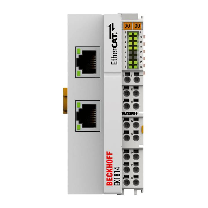 Beckhoff EK1814, EtherCAT-Koppler mit integrierten digitalen Ein-/Ausgängen-0