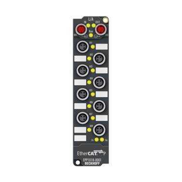 Beckhoff EPP1018-0001, EtherCAT P-Box, 8-Kanal-Digital-Eingang, 24V DC, 10 µs, M8