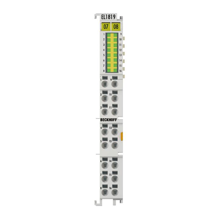 Beckhoff EL1819, EtherCAT-Klemme, 16-Kanal-Digital-Eingang, 24V DC, 10 µs-0