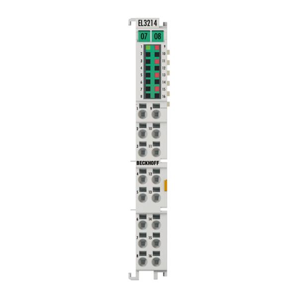 Beckhoff EL3214, EtherCAT-Klemme, 4-Kanal-Analog-Eingang, Temperatur, RTD (Pt100), 16 Bit, 3-Leiteranschluss
