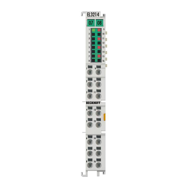 Beckhoff EL3214, EtherCAT-Klemme, 4-Kanal-Analog-Eingang, Temperatur, RTD (Pt100), 16 Bit, 3-Leiteranschluss-0