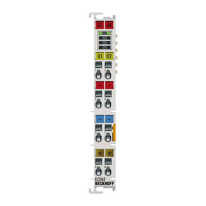 Beckhoff EL2262, EtherCAT-Klemme, 2-Kanal-Digital-Ausgang, 24V DC, 0,5A, Oversampling-0