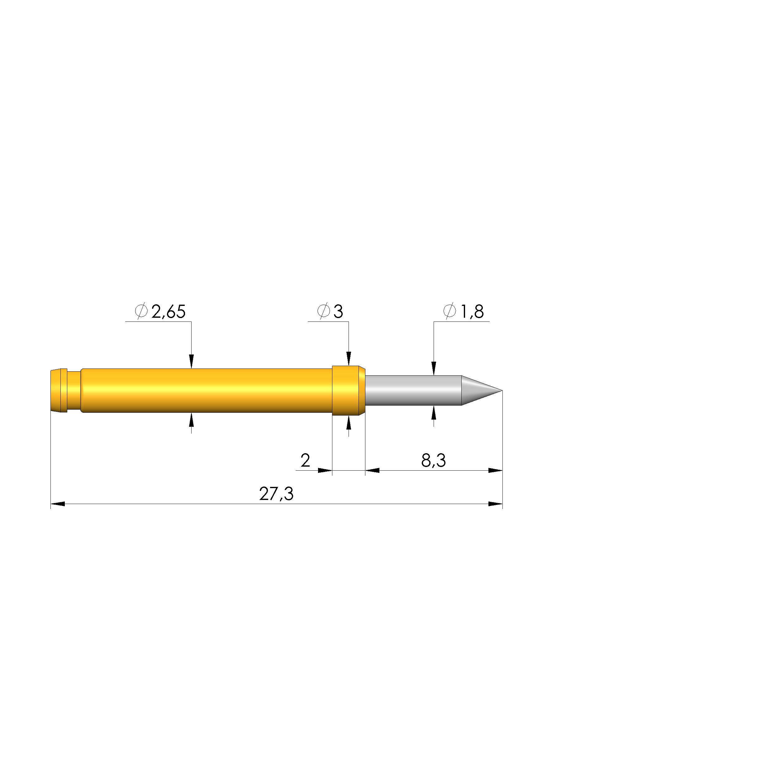 Ingun GKS-113 201 180 R 1502, Gefederter Kontaktstift-0