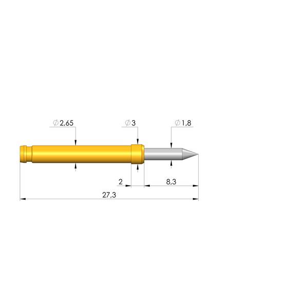 Ingun GKS-113 201 180 R 1502, Gefederter Kontaktstift