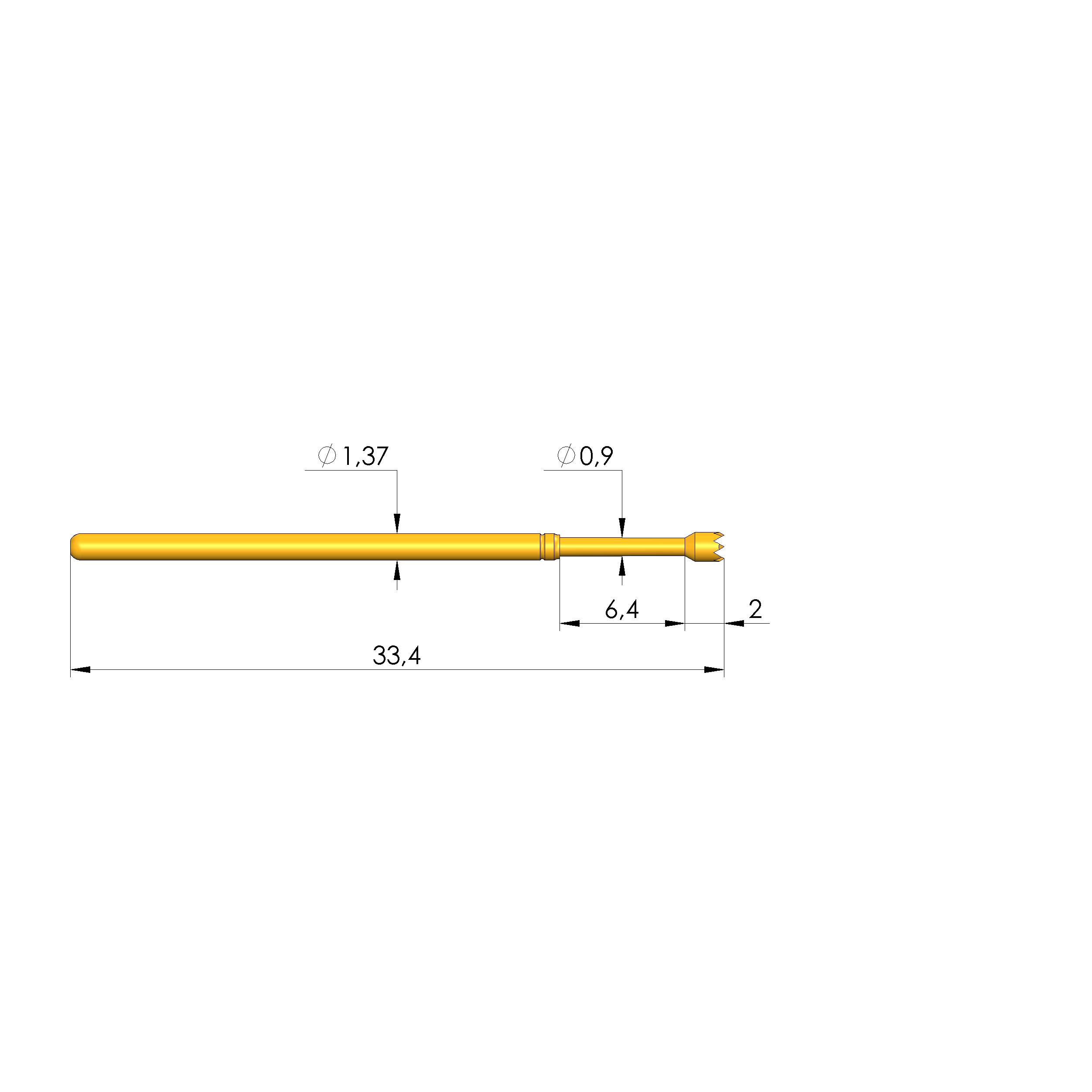 Ingun GKS-100 306 150 A 4000, Gefederter Kontaktstift-0