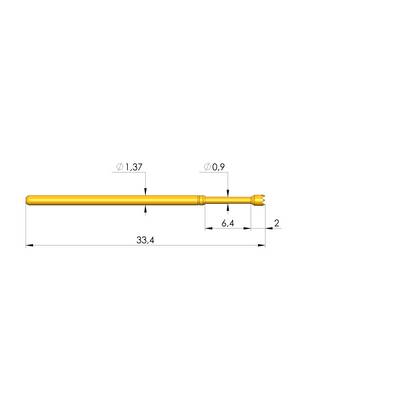 Ingun GKS-100 306 150 A 4000, Gefederter Kontaktstift-0