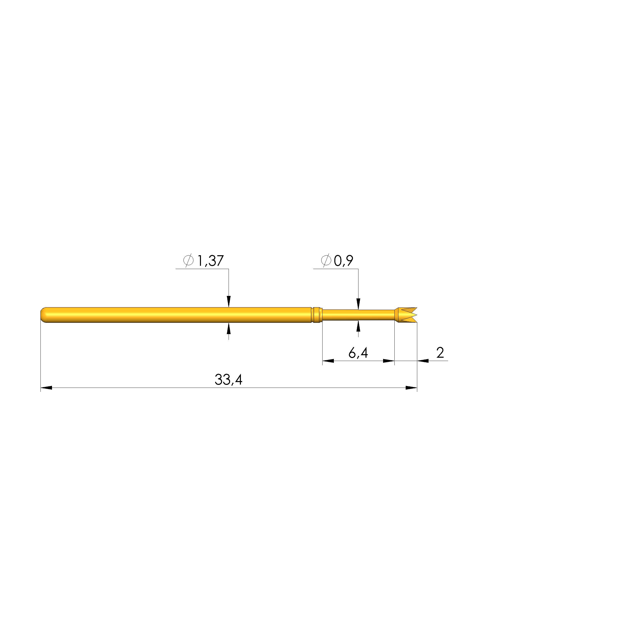 Ingun GKS-100 214 130 A 4000, Gefederter Kontaktstift-0