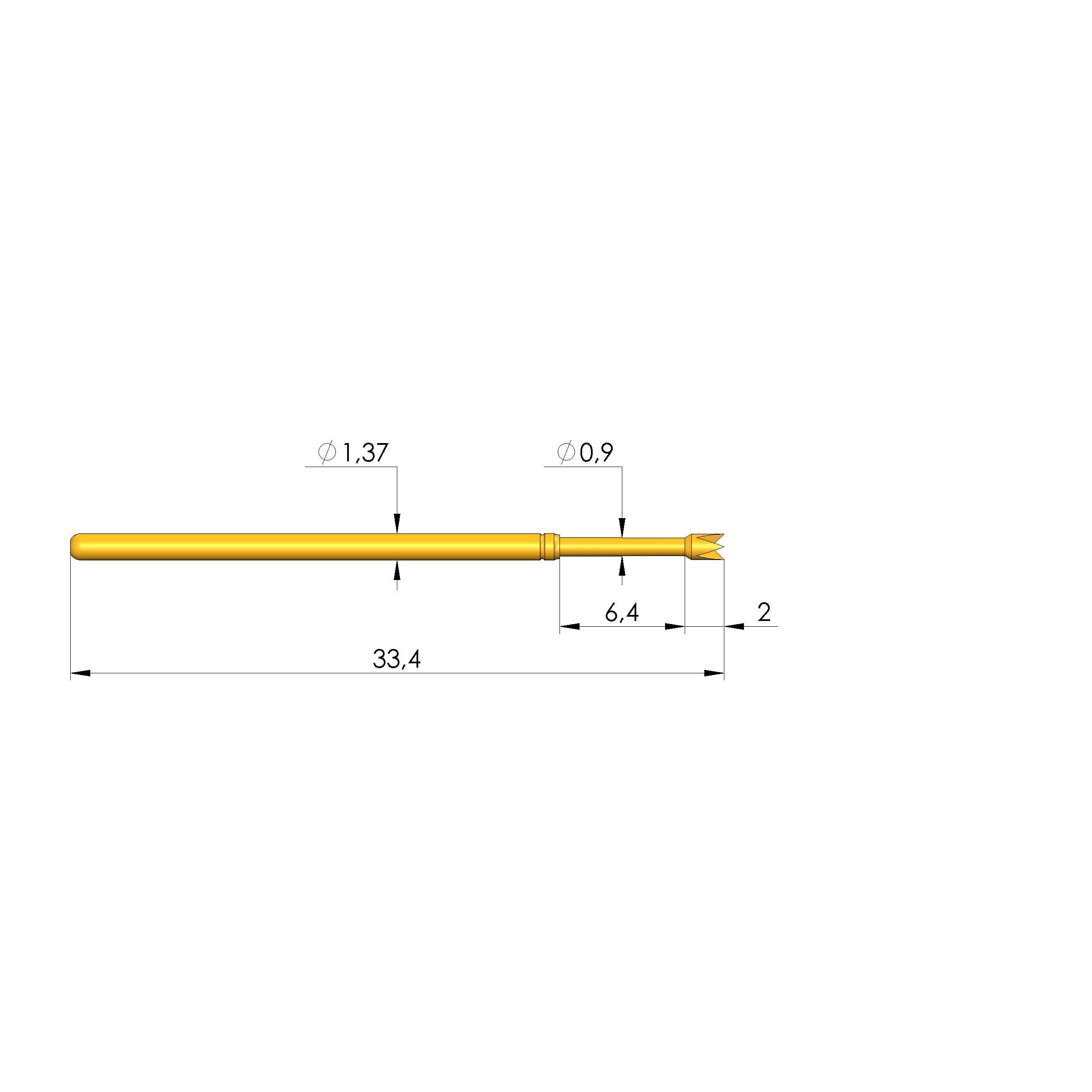 Ingun GKS-100 214 130 A 4000, Gefederter Kontaktstift