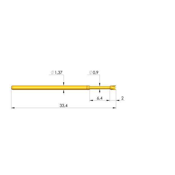 Ingun GKS-100 214 130 A 4000, Gefederter Kontaktstift