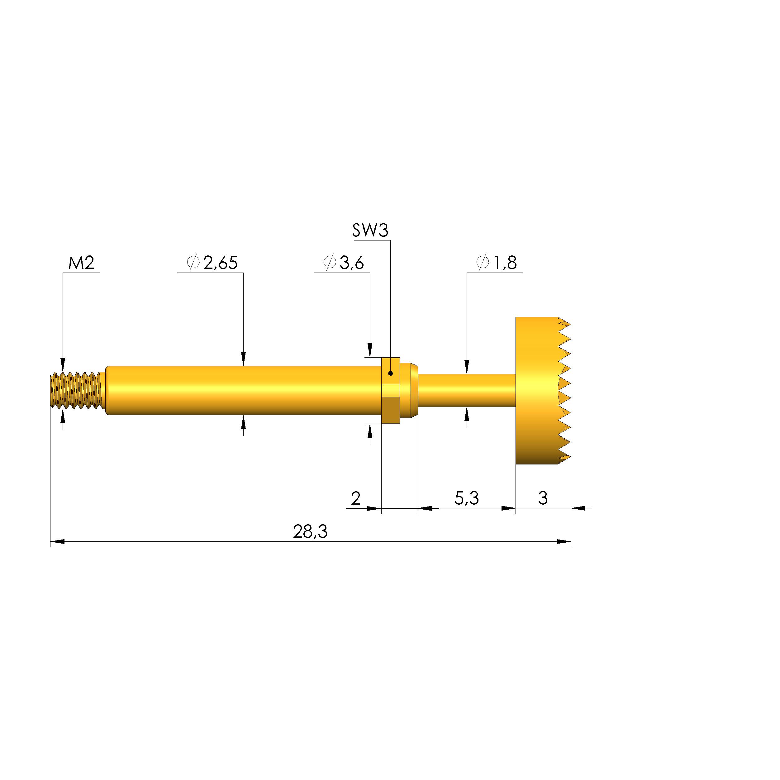 Ingun GKS-113 306 800 A 1002 M, Gefederter Kontaktstift