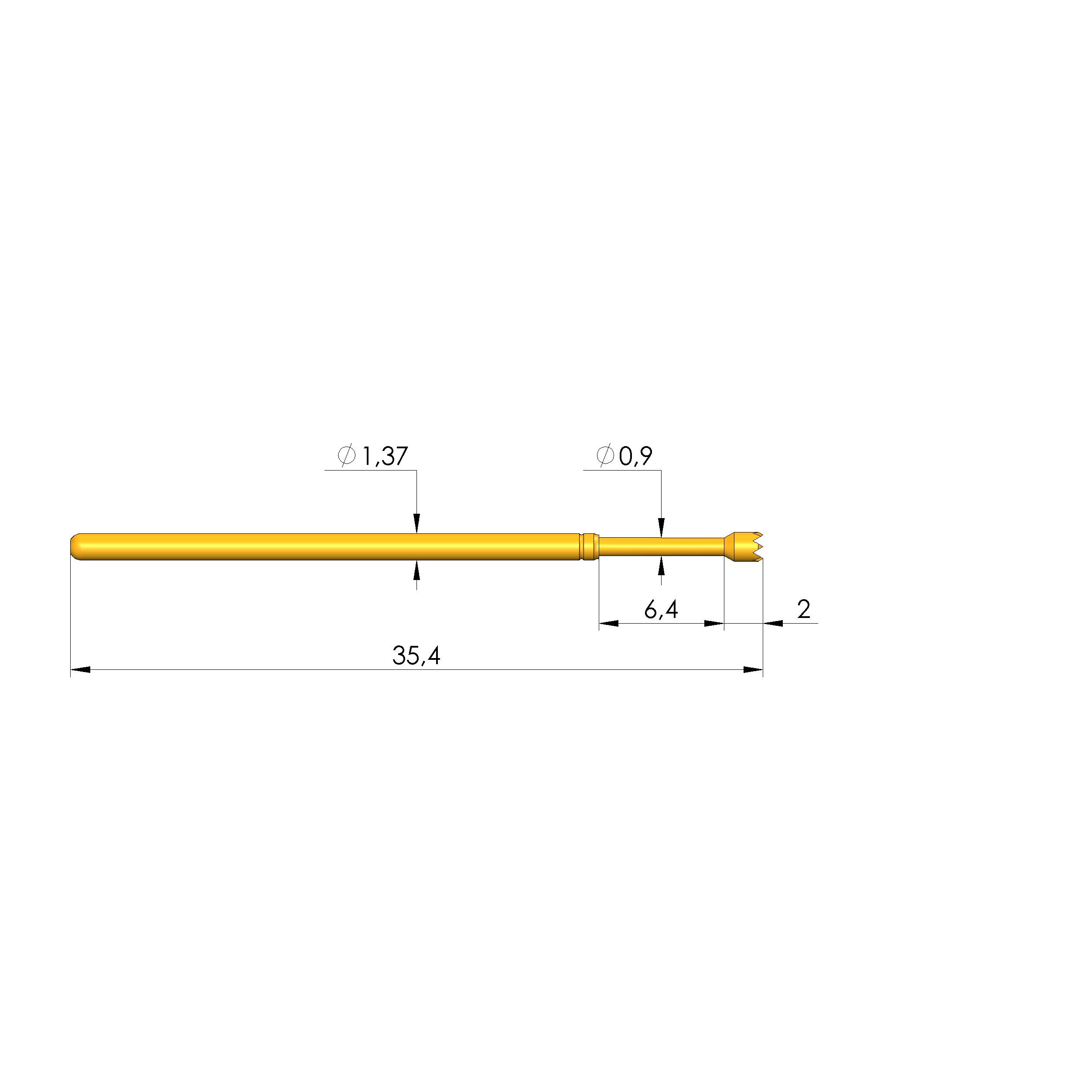 Ingun GKS-100 306 150 A 3000 LH, Gefederter Kontaktstift-0