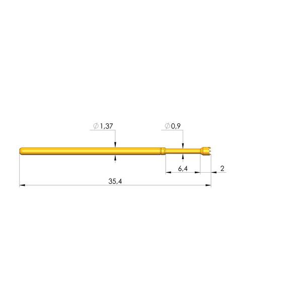 Ingun GKS-100 306 150 A 3000 LH, Gefederter Kontaktstift