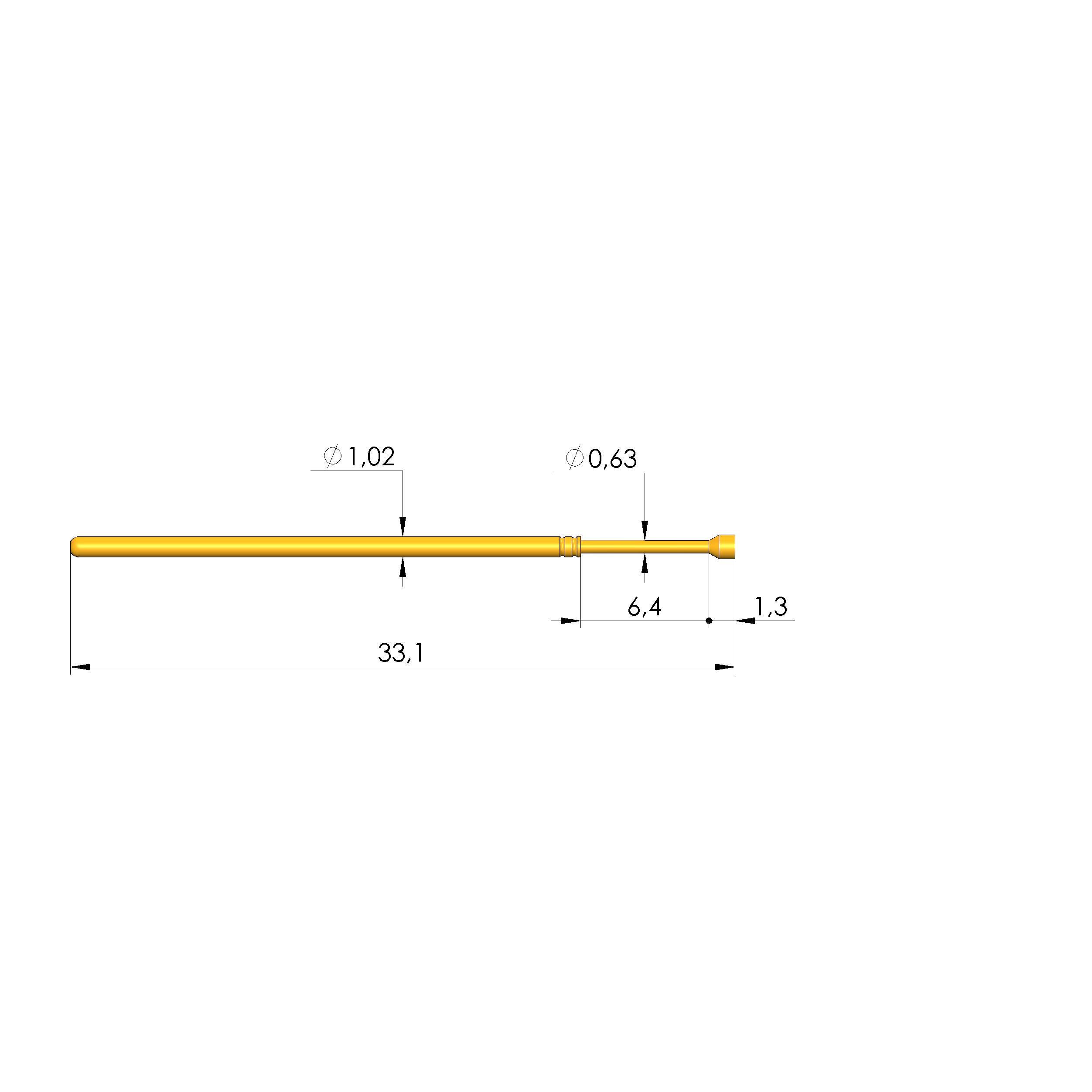 Ingun GKS-075 303 120 A 0600, Gefederter Kontaktstift-0