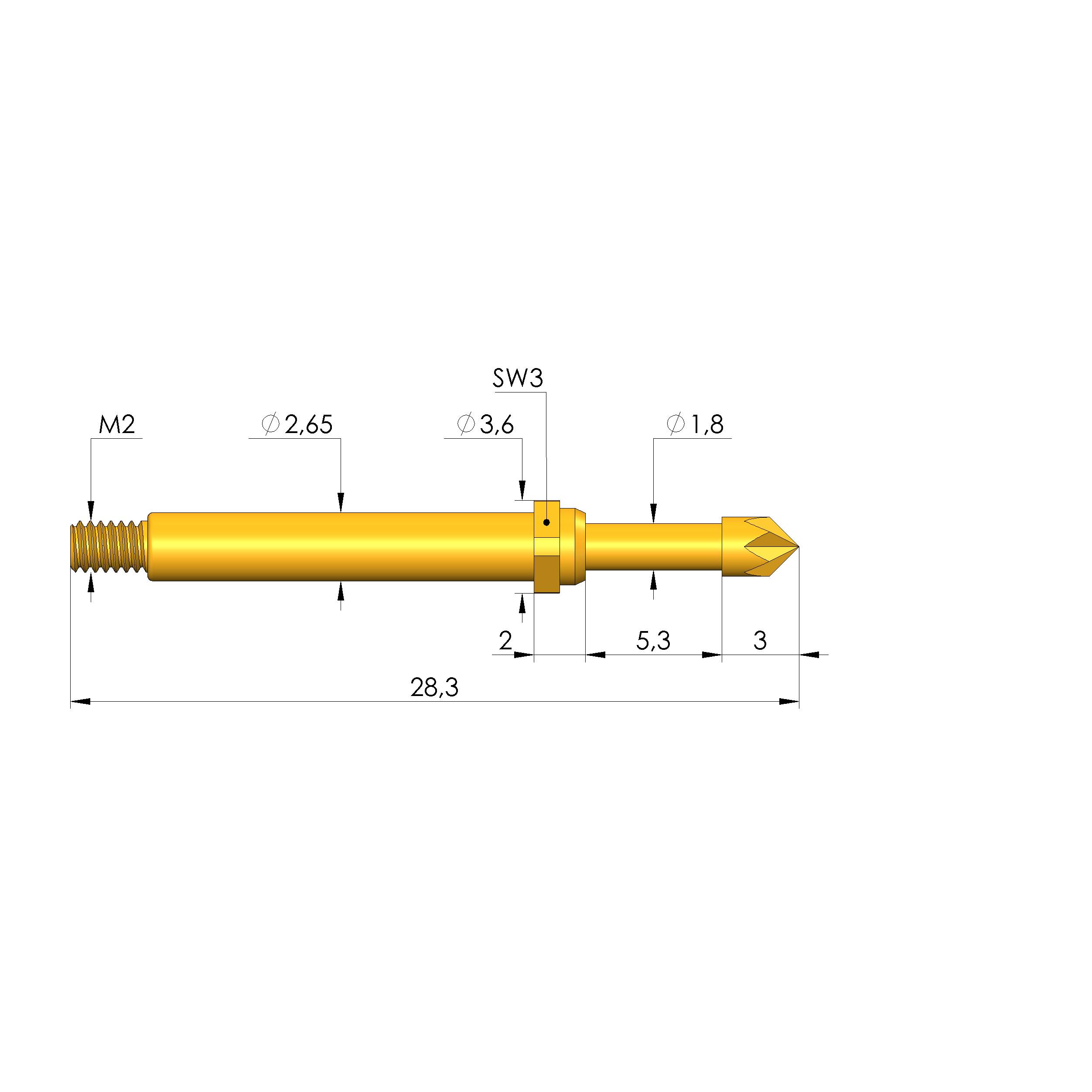 Ingun GKS-113 217 230 R 3002 M, Gefederter Kontaktstift-0