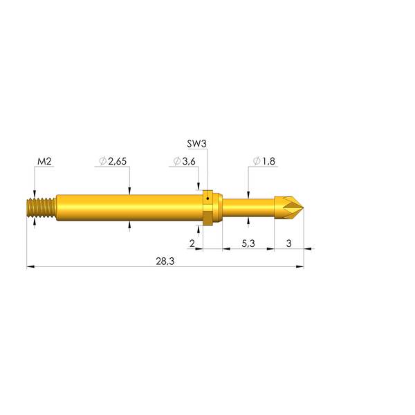 Ingun GKS-113 217 230 R 3002 M, Gefederter Kontaktstift