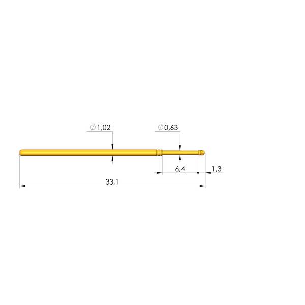 Ingun GKS-075 297 080 A 2000, Gefederter Kontaktstift
