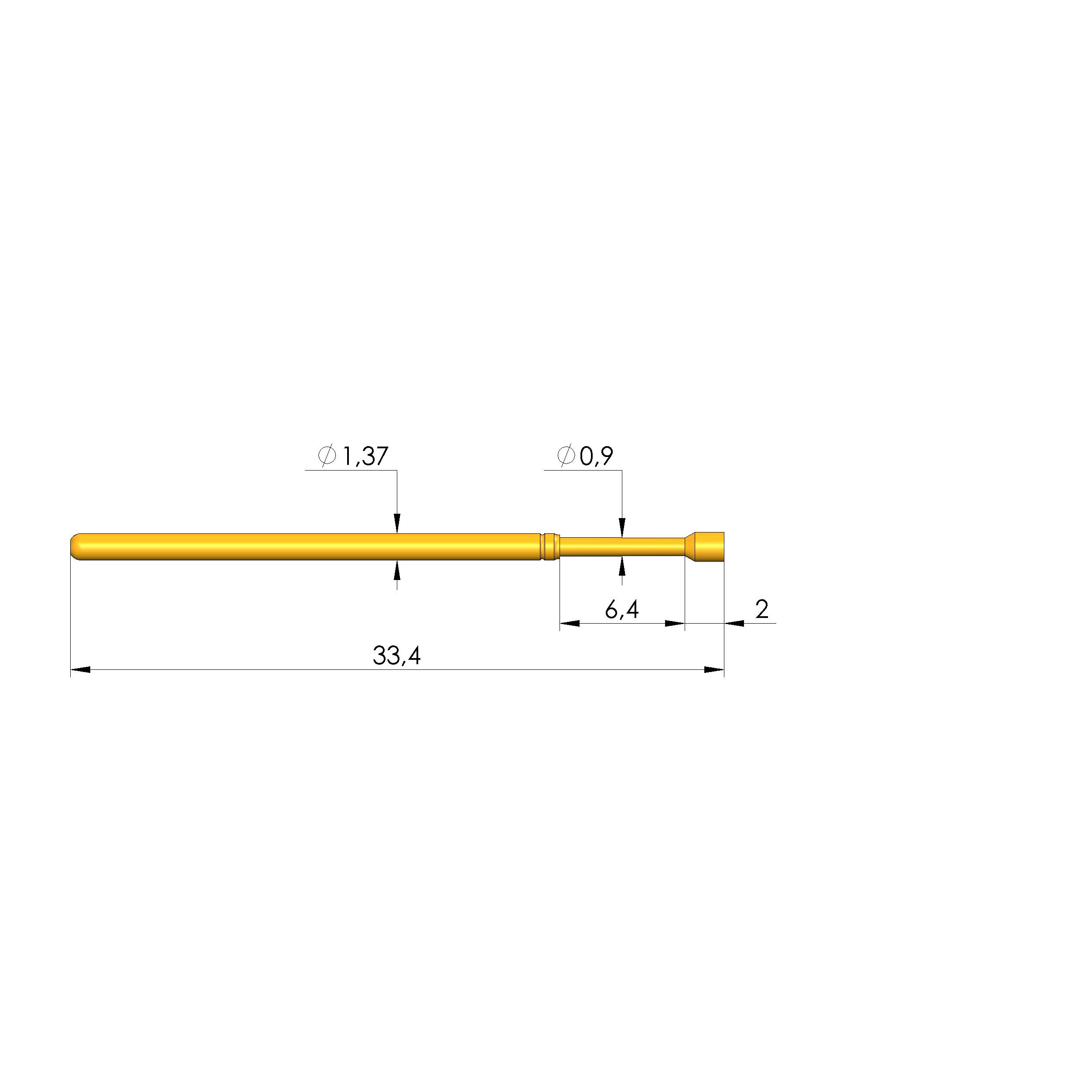 Ingun GKS-100 302 150 A 3000, Gefederter Kontaktstift-0