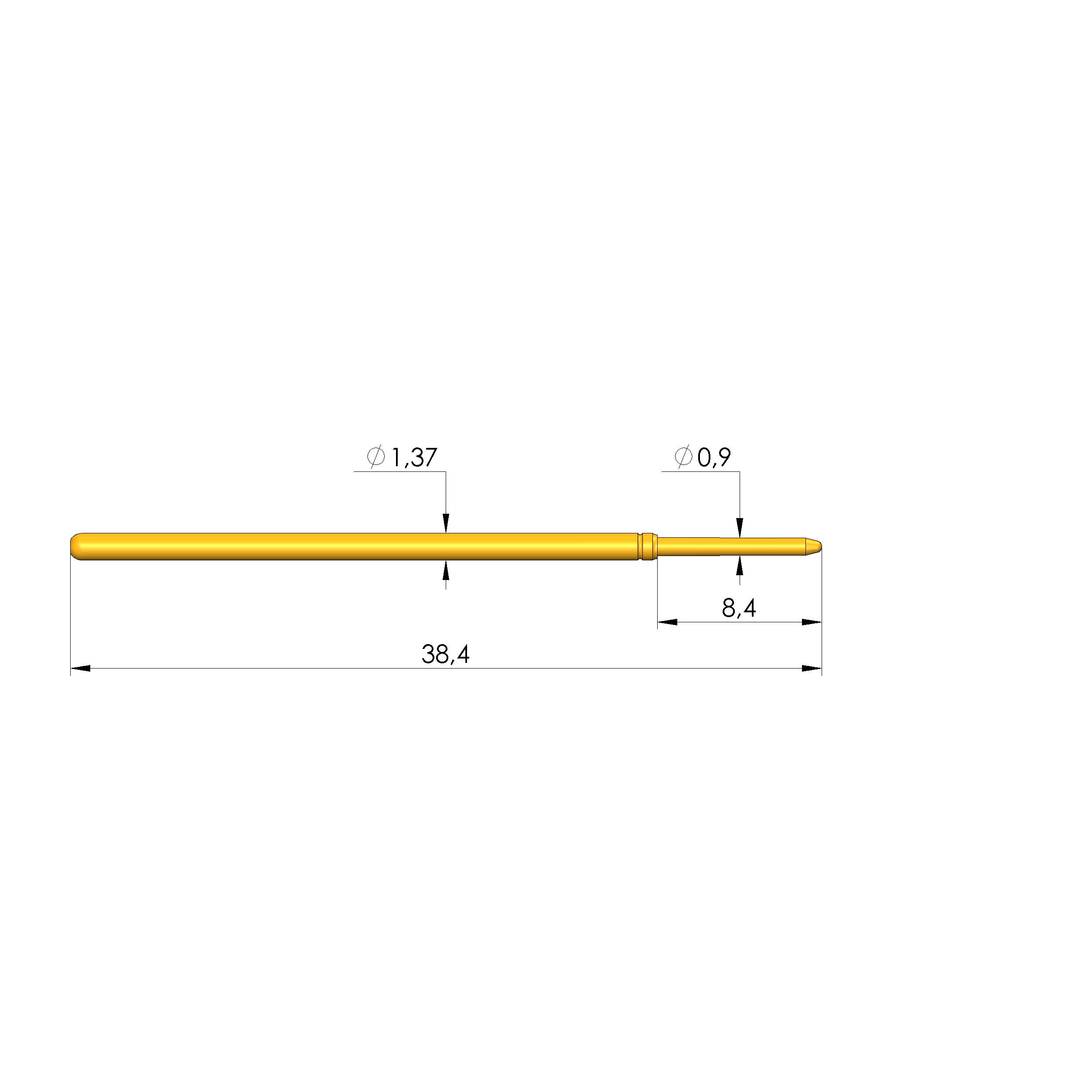 Ingun GKS-100 313 090 A 3000 E, Gefederter Kontaktstift-0