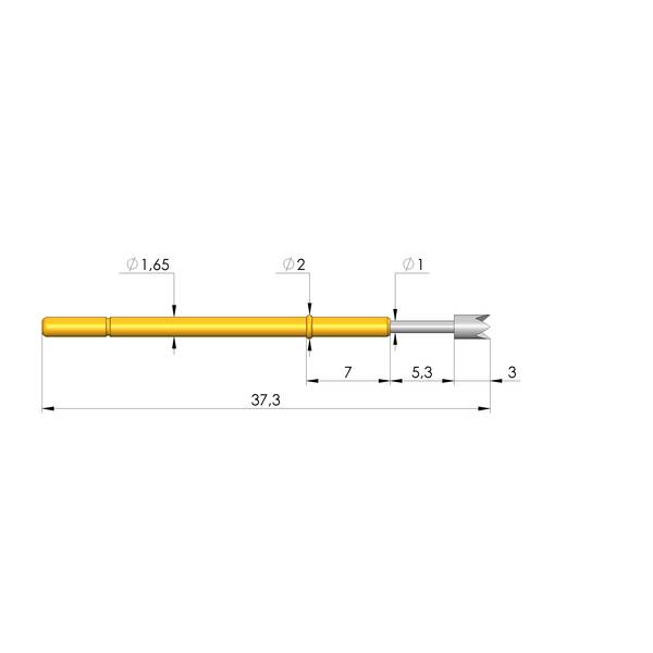 Ingun GKS-112 204 200 R 1507, Gefederter Kontaktstift