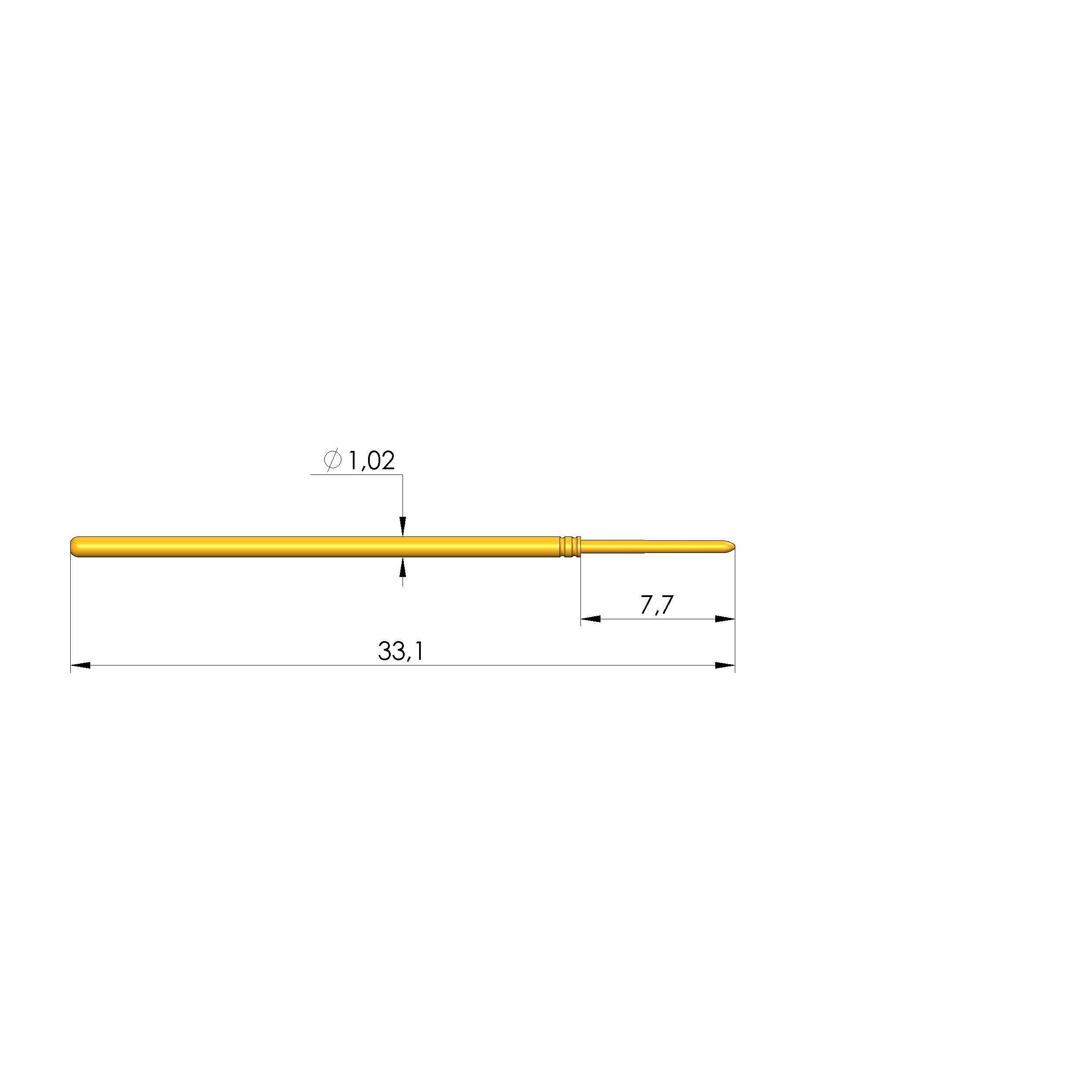 Ingun GKS-075 313 061 A 1000, Gefederter Kontaktstift-0
