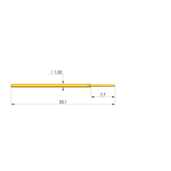 Ingun GKS-075 313 061 A 1000, Gefederter Kontaktstift