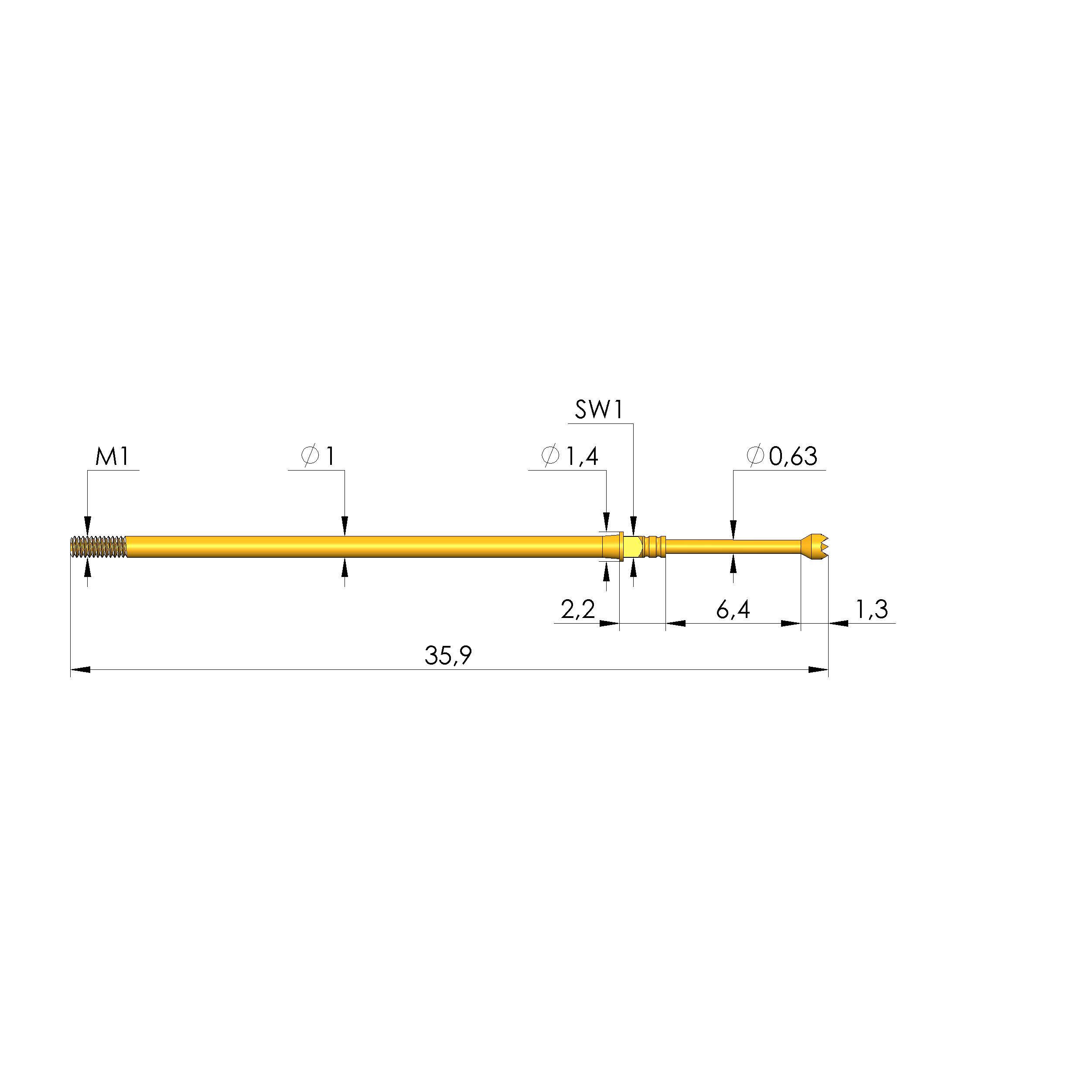 Ingun GKS-075 306 120 A 2802 MC, Gefederter Kontaktstift-0