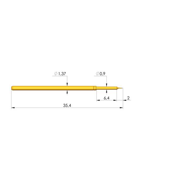 Ingun GKS-100 231 090 A 1500 LH, Gefederter Kontaktstift