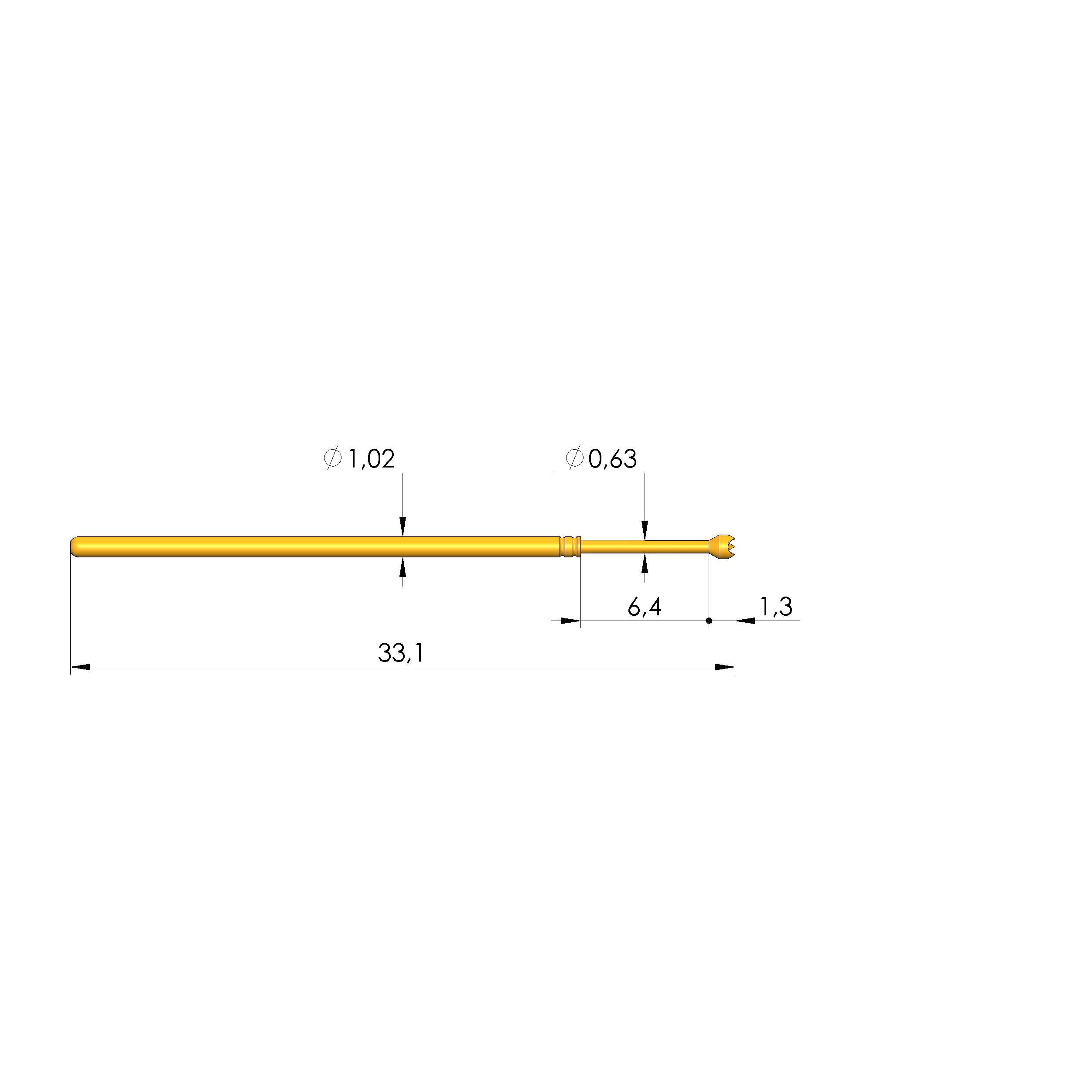 Ingun GKS-075 306 120 A 1000, Gefederter Kontaktstift-0