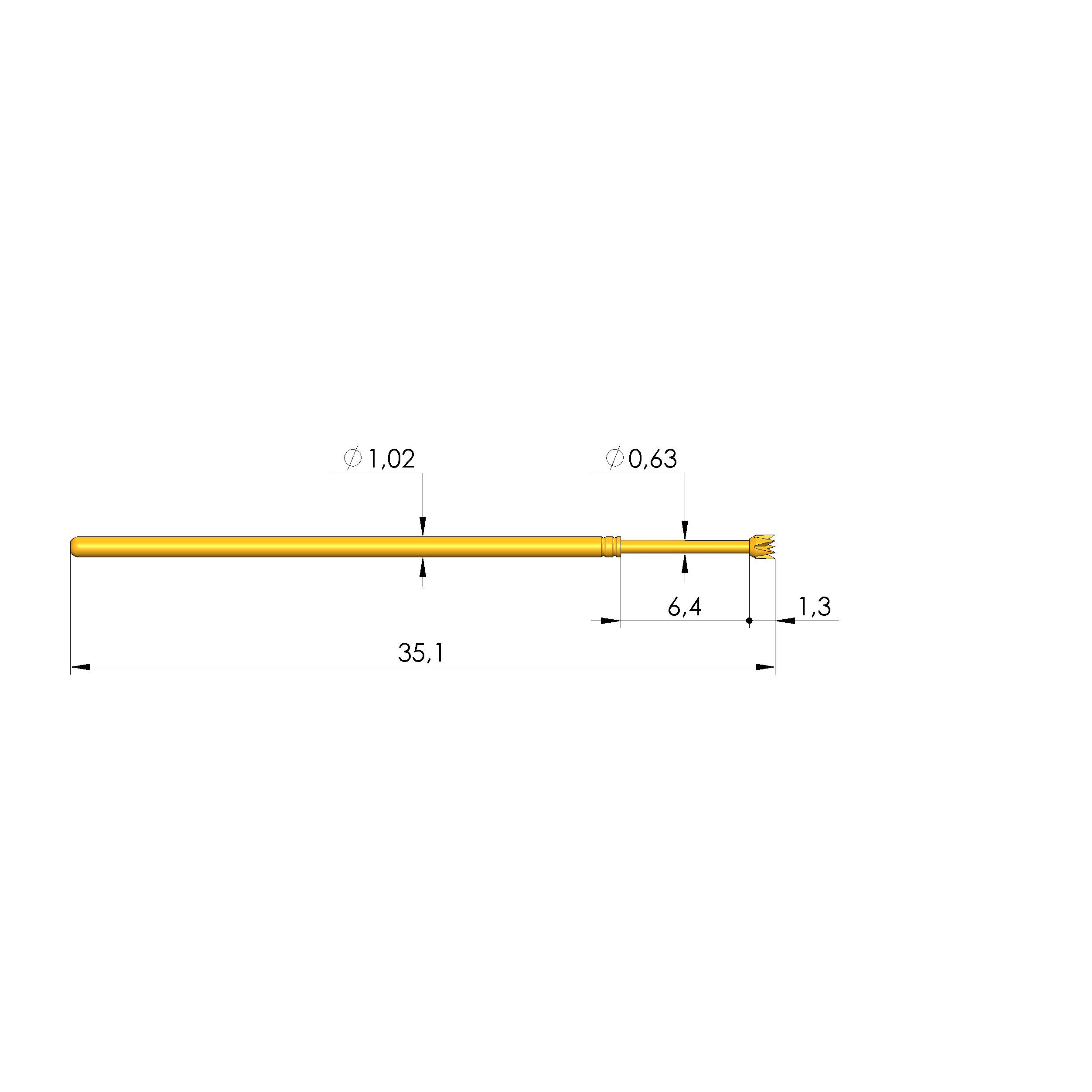 Ingun GKS-075 225 120 A 1500 LH, Gefederter Kontaktstift-0