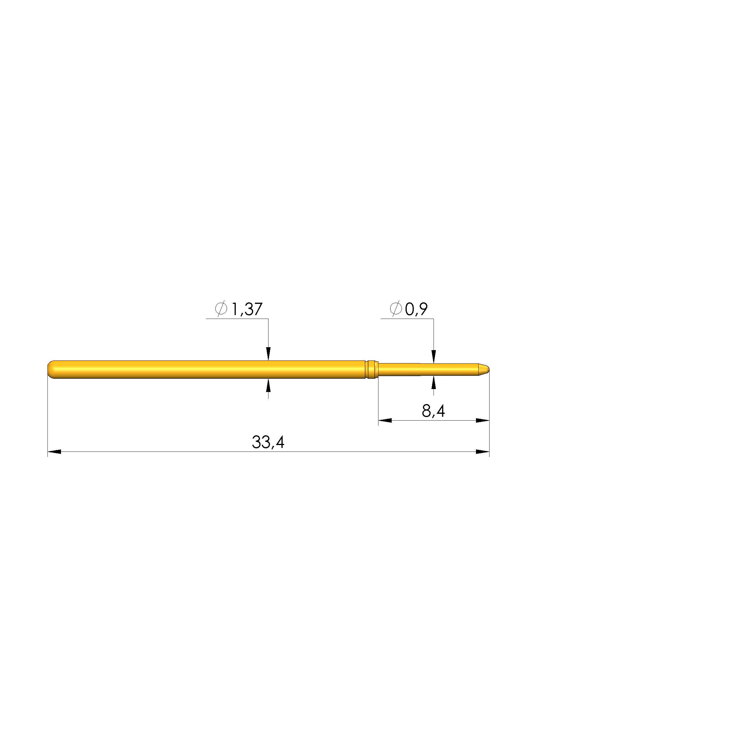 Ingun GKS-100 313 090 A 2200, Gefederter Kontaktstift-0