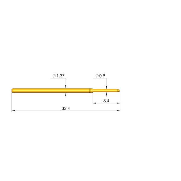 Ingun GKS-100 313 090 A 2200, Gefederter Kontaktstift