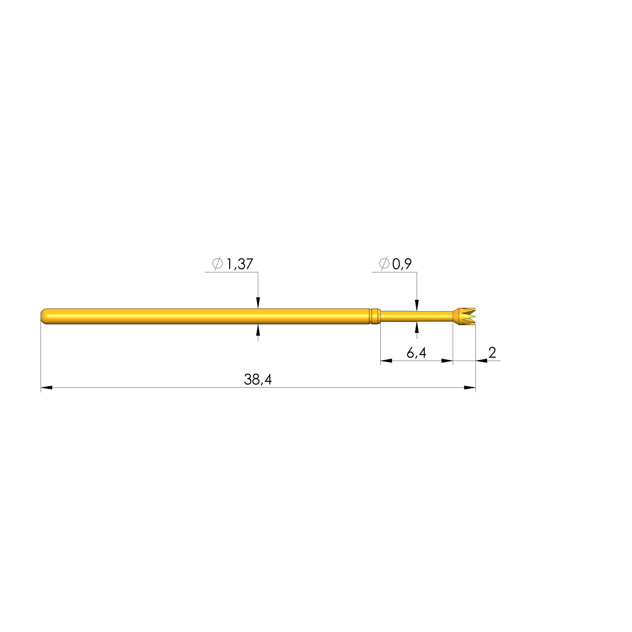 Ingun GKS-100 288 150 A 2200 E, Gefederter Kontaktstift-0