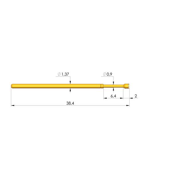 Ingun GKS-100 306 150 A 3000 E, Gefederter Kontaktstift