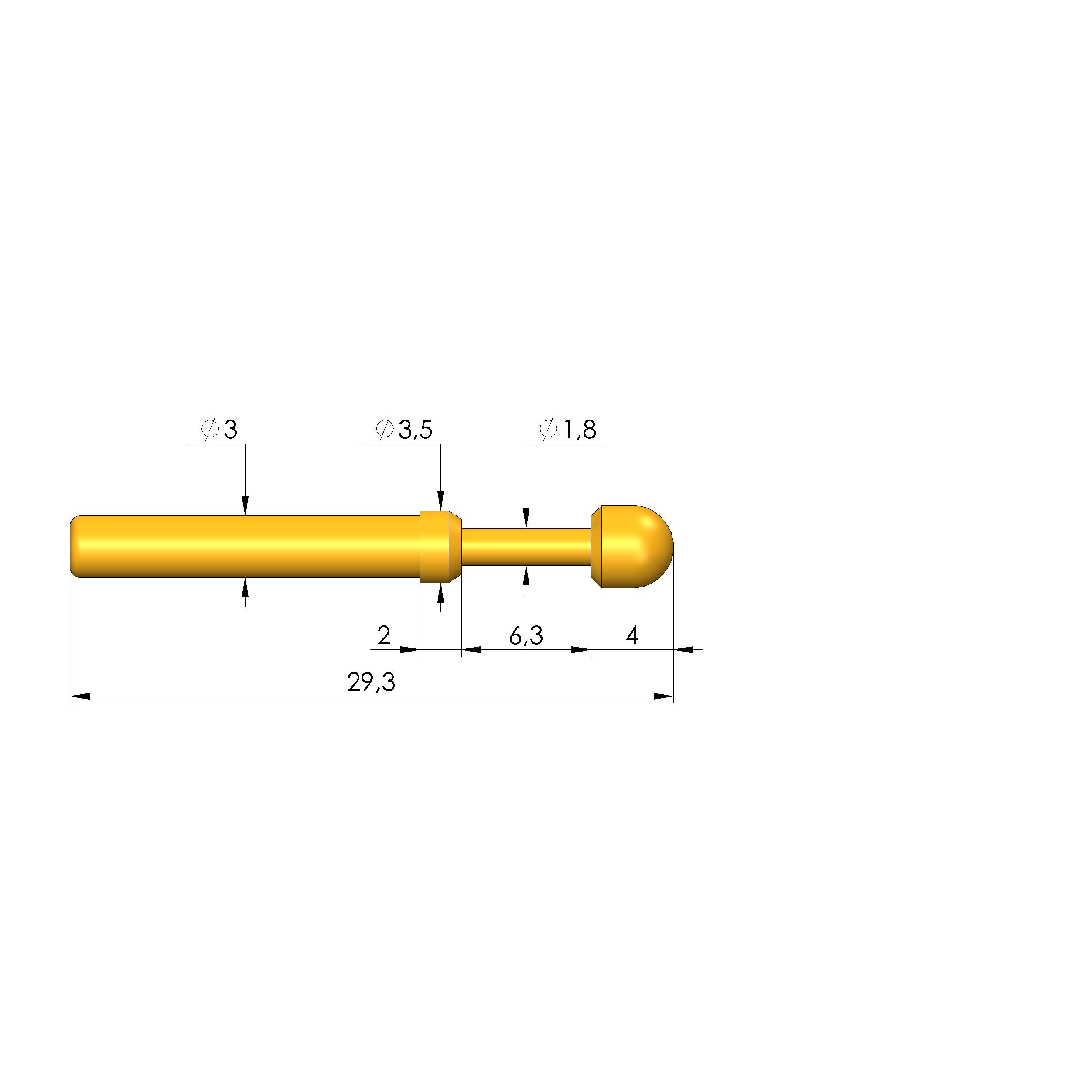 Ingun GKS-103 105 400 A 3002, Gefederter Kontaktstift-0