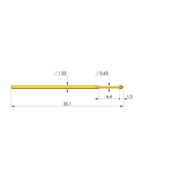 Ingun GKS-075 289 050 A 2000 LH, Gefederter Kontaktstift