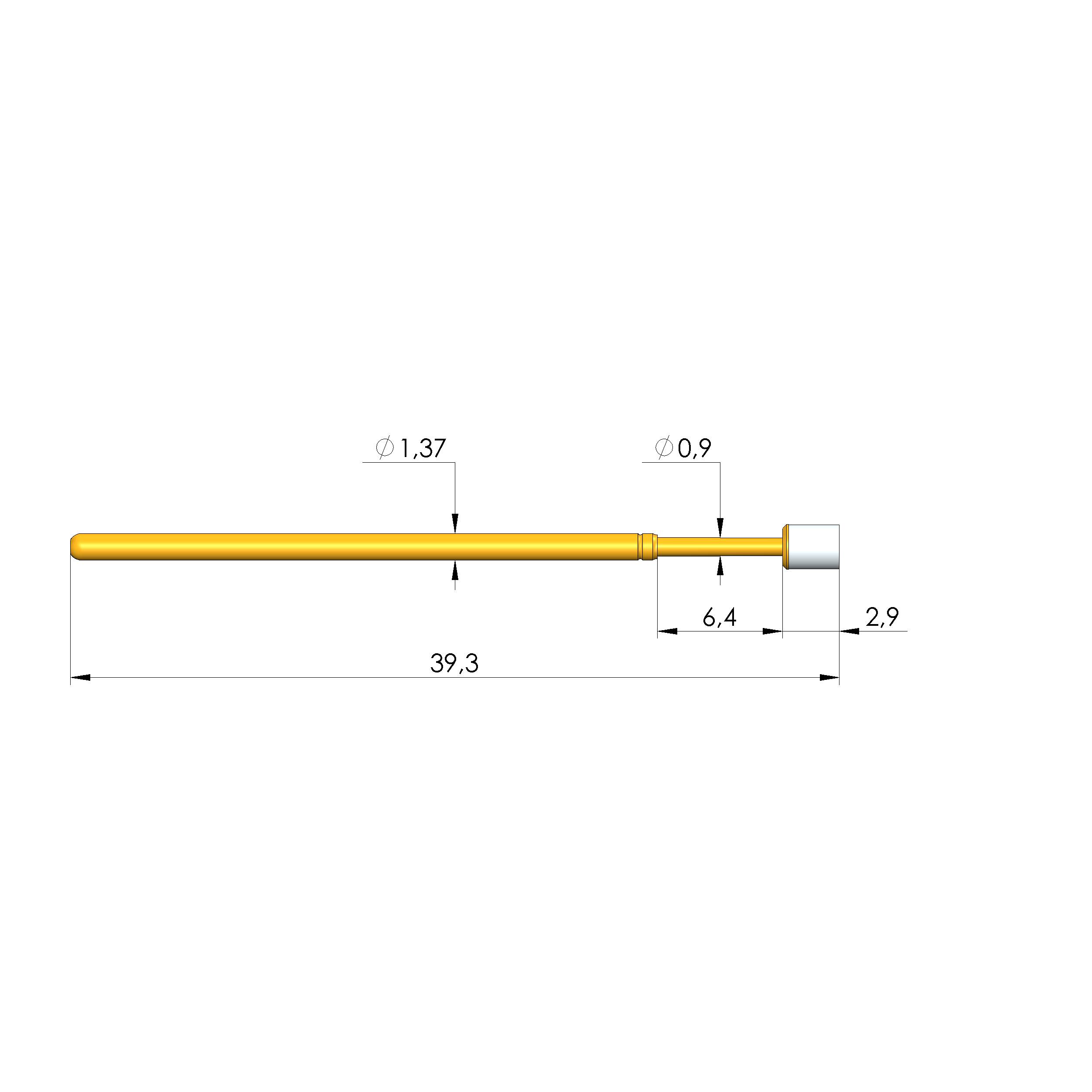 Ingun GKS-100 006 225 A 1500 E, Gefederter Kontaktstift-0