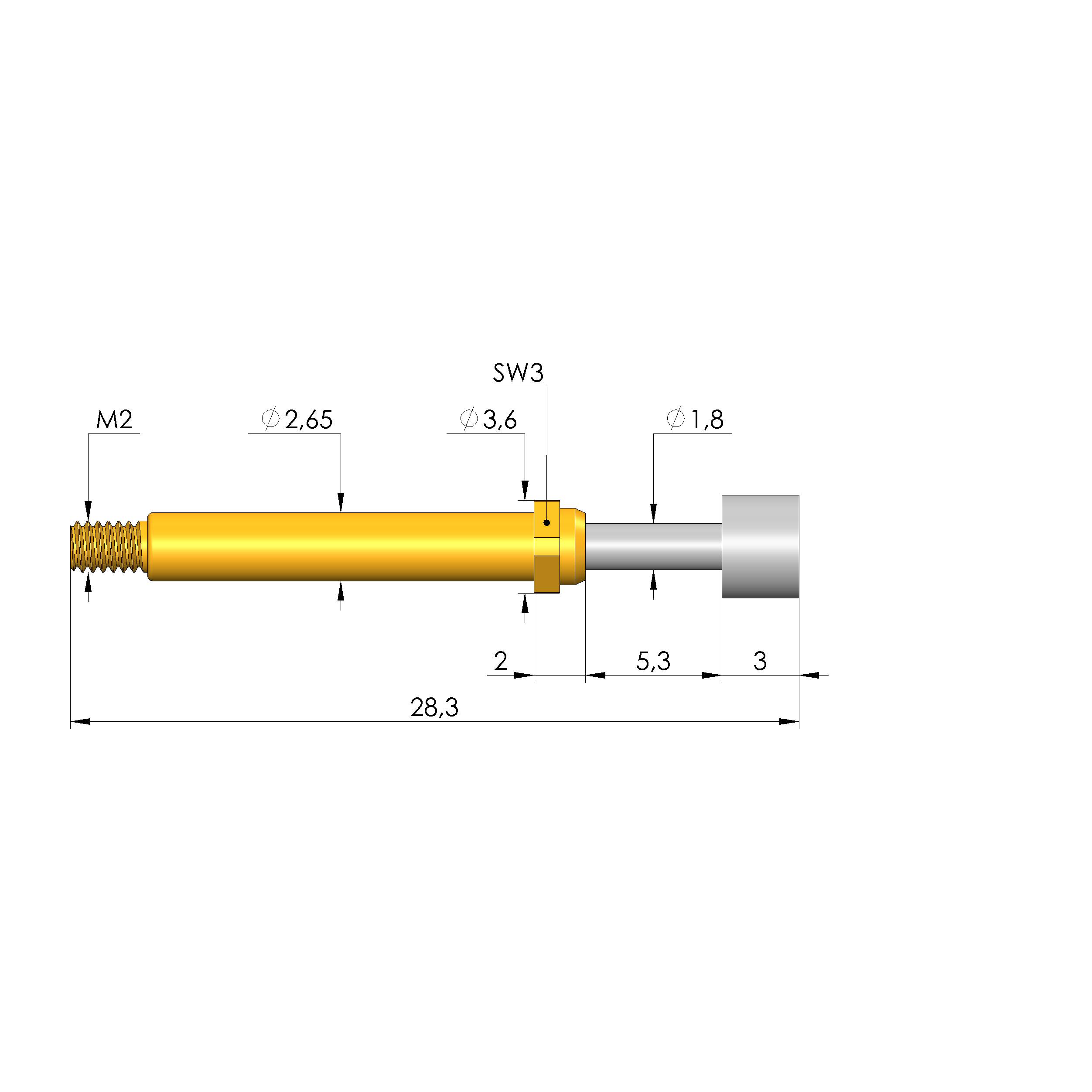 Ingun GKS-113 303 400 R 1002 M, Gefederter Kontaktstift-0