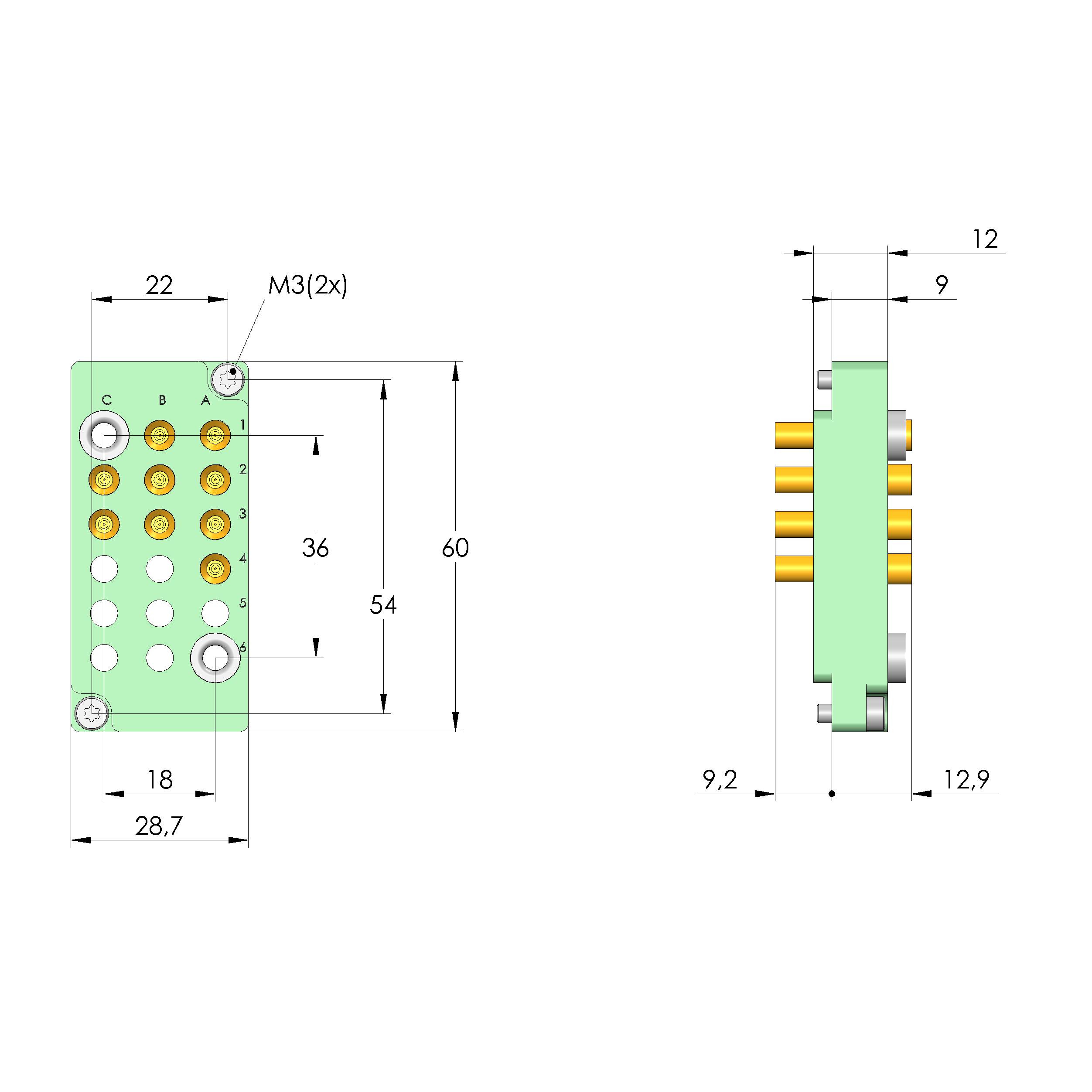 Ingun SB-P-HF-016-4GHz-09-Z, Schnittstellenblock-0