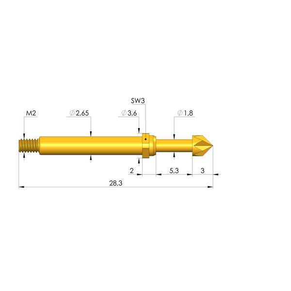 Ingun GKS-113 217 300 A 0602 M, Gefederter Kontaktstift