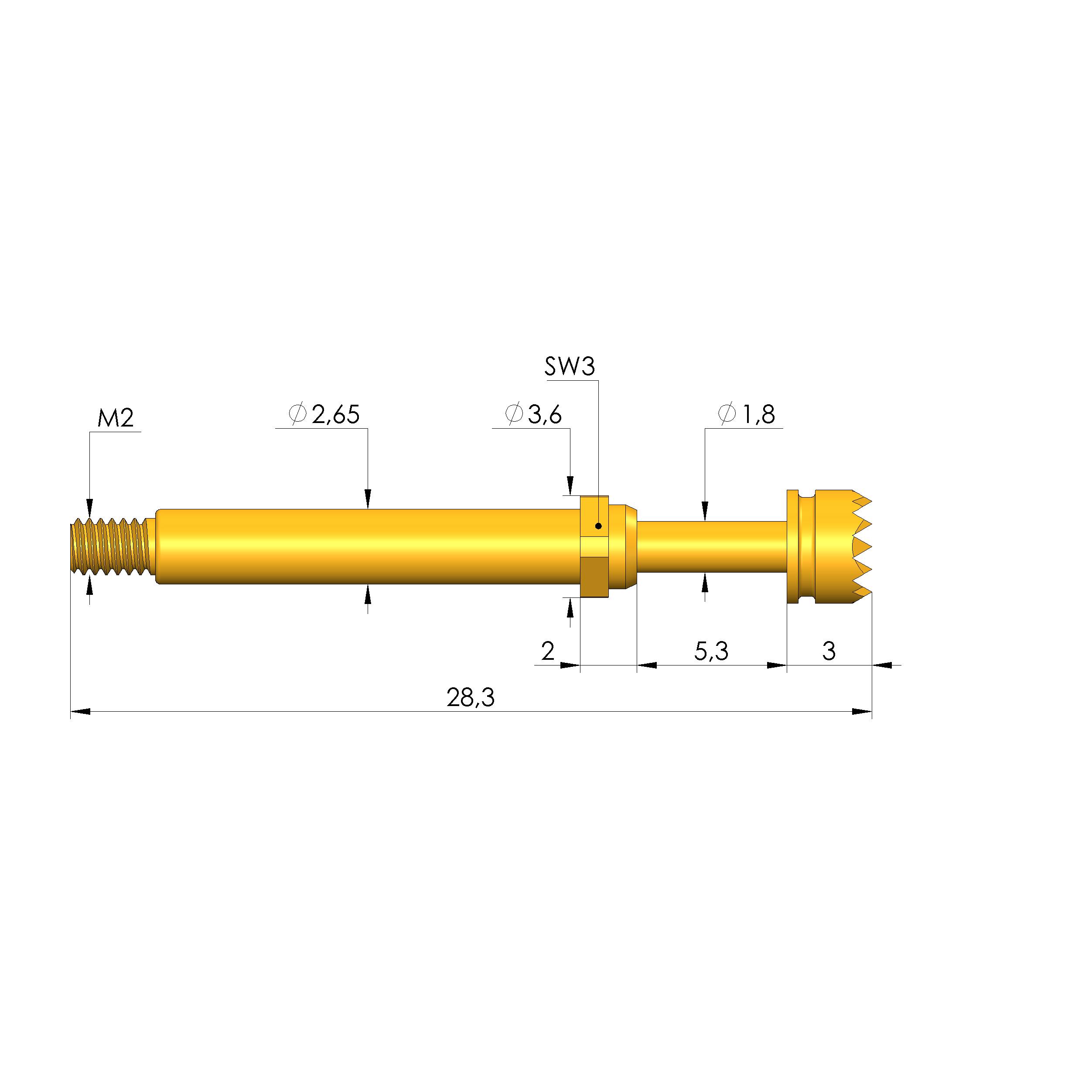 Ingun HSS-120 306 400 A 1502 M, Hochstrom-Kontaktstift-0