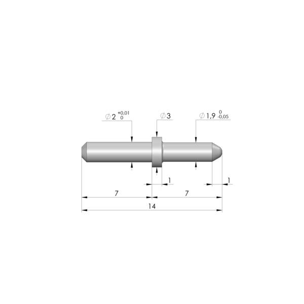 Ingun FS-1,90-RD-07-02-B, Fangstift