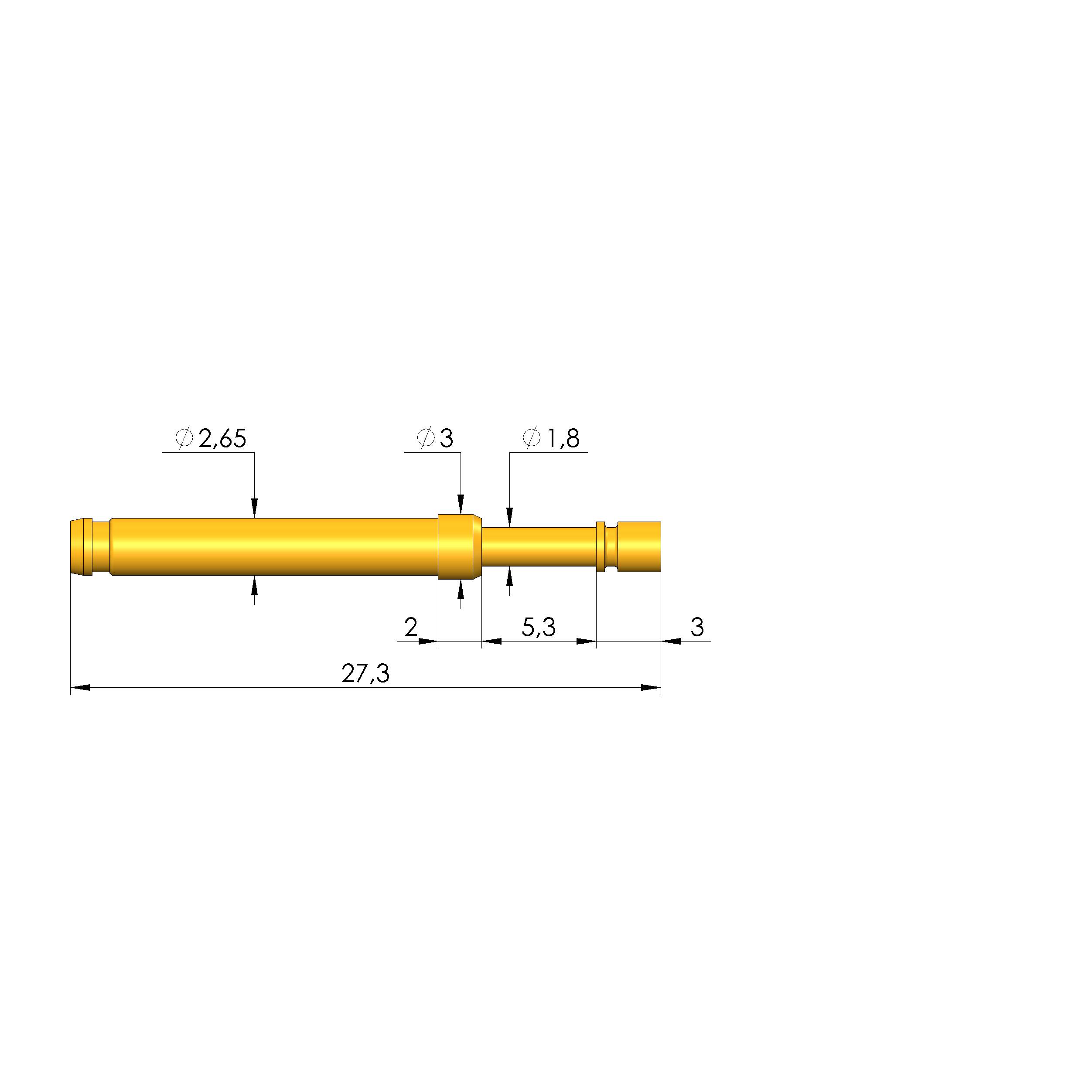 Ingun HSS-120 302 230 A 1502, Hochstrom-Kontaktstift-0